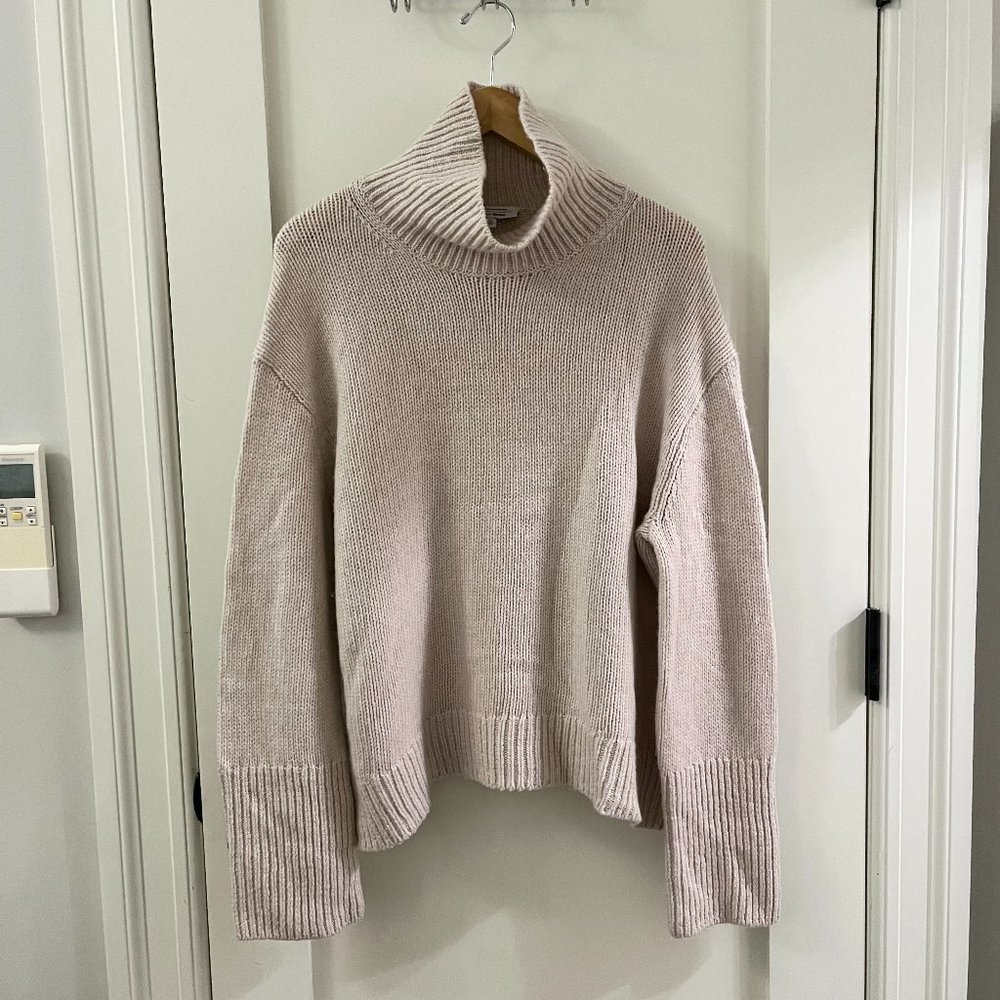 & Other Stories Knit Turtleneck Sweater - Cream